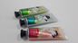 Empty plastic cosmetic tube containers ABL tube with Octagonal cap , metal printing